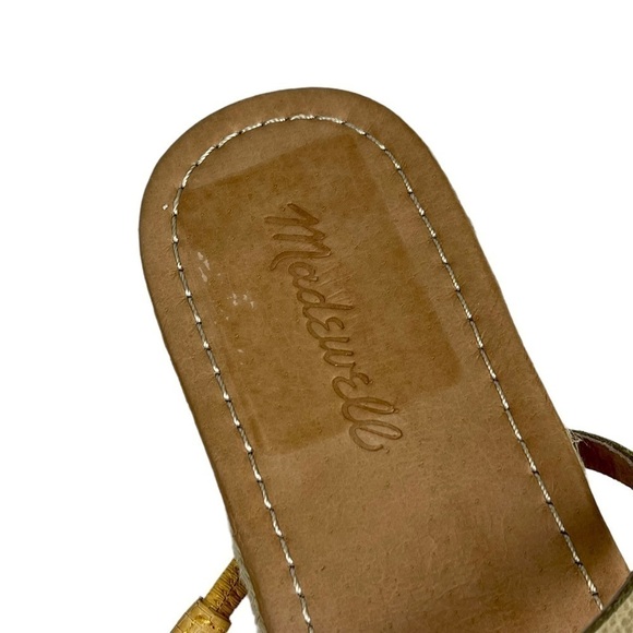 MADEWELL KATHRYN COLORBLOCK SNAKE EMBOSSED LEATHER ESPADRILLE SANDAL - Picture 12 of 14